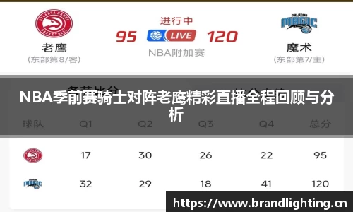 NBA季前赛骑士对阵老鹰精彩直播全程回顾与分析